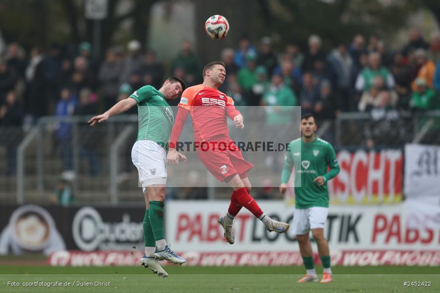 Willy-Sachs-Stadion, Schweinfurt, 09.11.2024, sport, action, Fussball, BFV, 19. Spieltag, Regionalliga Bayern, HAN, FCS, SpVgg Hankofen-Hailing, 1. FC Schweinfurt 1905 - Bild-ID: 2452422