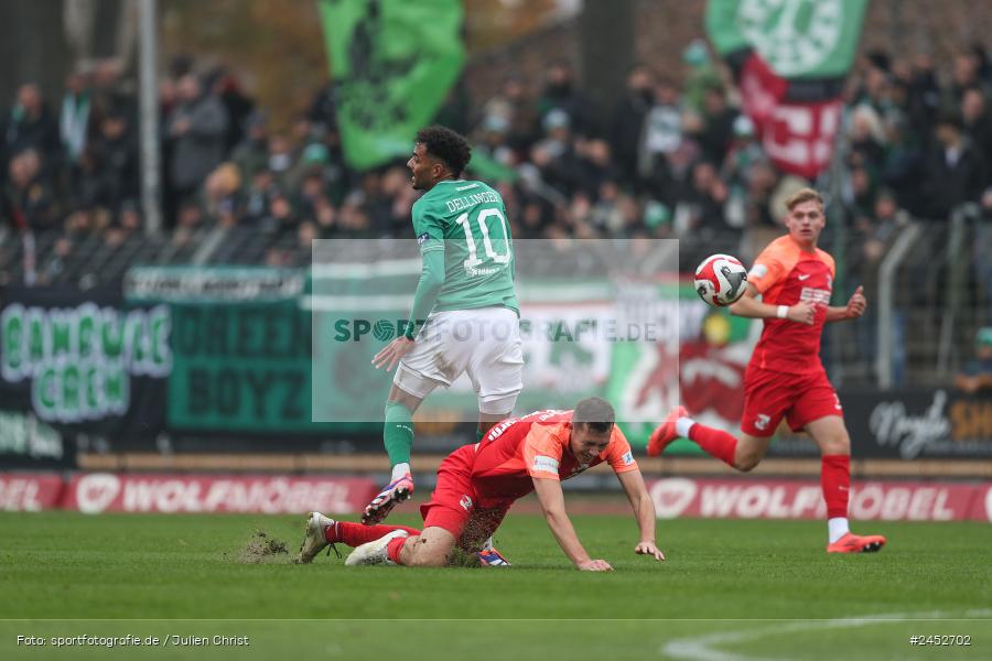 Willy-Sachs-Stadion, Schweinfurt, 09.11.2024, sport, action, Fussball, BFV, 19. Spieltag, Regionalliga Bayern, HAN, FCS, SpVgg Hankofen-Hailing, 1. FC Schweinfurt 1905 - Bild-ID: 2452702