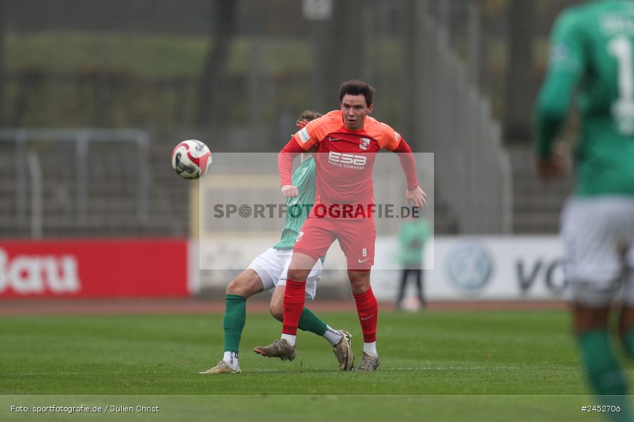 Willy-Sachs-Stadion, Schweinfurt, 09.11.2024, sport, action, Fussball, BFV, 19. Spieltag, Regionalliga Bayern, HAN, FCS, SpVgg Hankofen-Hailing, 1. FC Schweinfurt 1905 - Bild-ID: 2452706
