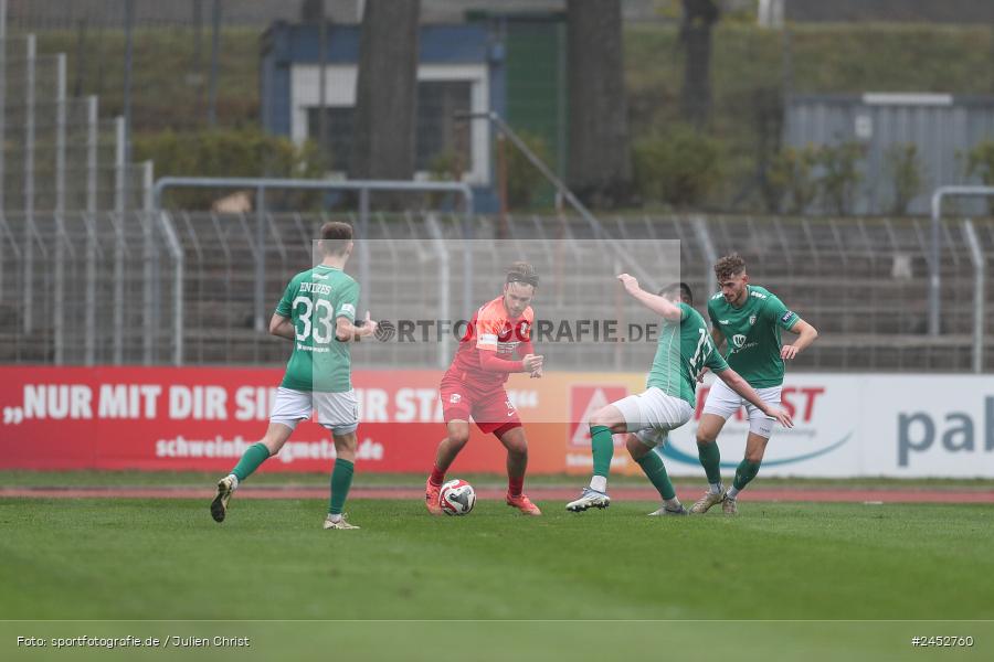 Willy-Sachs-Stadion, Schweinfurt, 09.11.2024, sport, action, Fussball, BFV, 19. Spieltag, Regionalliga Bayern, HAN, FCS, SpVgg Hankofen-Hailing, 1. FC Schweinfurt 1905 - Bild-ID: 2452760