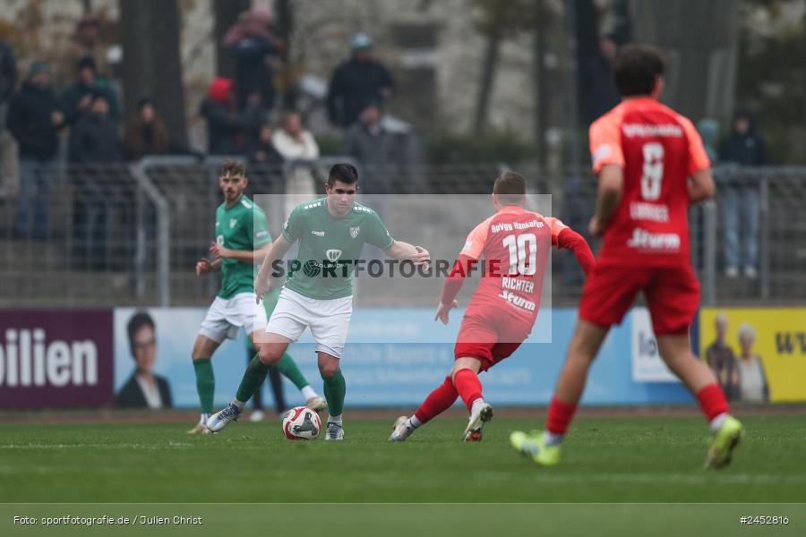 Willy-Sachs-Stadion, Schweinfurt, 09.11.2024, sport, action, Fussball, BFV, 19. Spieltag, Regionalliga Bayern, HAN, FCS, SpVgg Hankofen-Hailing, 1. FC Schweinfurt 1905 - Bild-ID: 2452816
