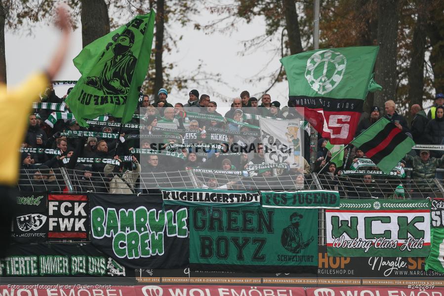 Willy-Sachs-Stadion, Schweinfurt, 09.11.2024, sport, action, Fussball, BFV, 19. Spieltag, Regionalliga Bayern, HAN, FCS, SpVgg Hankofen-Hailing, 1. FC Schweinfurt 1905 - Bild-ID: 2452819