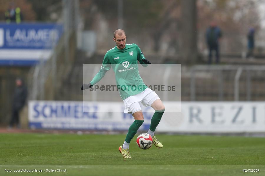 Willy-Sachs-Stadion, Schweinfurt, 09.11.2024, sport, action, Fussball, BFV, 19. Spieltag, Regionalliga Bayern, HAN, FCS, SpVgg Hankofen-Hailing, 1. FC Schweinfurt 1905 - Bild-ID: 2452839