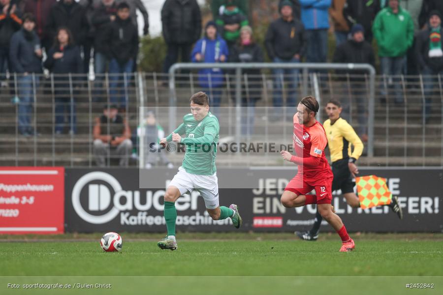 Willy-Sachs-Stadion, Schweinfurt, 09.11.2024, sport, action, Fussball, BFV, 19. Spieltag, Regionalliga Bayern, HAN, FCS, SpVgg Hankofen-Hailing, 1. FC Schweinfurt 1905 - Bild-ID: 2452842