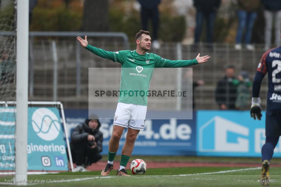 Willy-Sachs-Stadion, Schweinfurt, 09.11.2024, sport, action, Fussball, BFV, 19. Spieltag, Regionalliga Bayern, HAN, FCS, SpVgg Hankofen-Hailing, 1. FC Schweinfurt 1905 - Bild-ID: 2452857