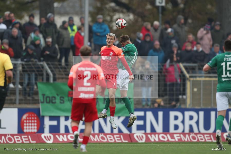 Willy-Sachs-Stadion, Schweinfurt, 09.11.2024, sport, action, Fussball, BFV, 19. Spieltag, Regionalliga Bayern, HAN, FCS, SpVgg Hankofen-Hailing, 1. FC Schweinfurt 1905 - Bild-ID: 2452859