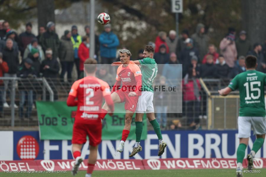 Willy-Sachs-Stadion, Schweinfurt, 09.11.2024, sport, action, Fussball, BFV, 19. Spieltag, Regionalliga Bayern, HAN, FCS, SpVgg Hankofen-Hailing, 1. FC Schweinfurt 1905 - Bild-ID: 2452860