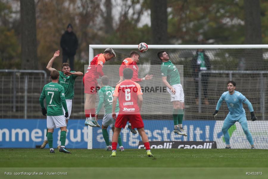 Willy-Sachs-Stadion, Schweinfurt, 09.11.2024, sport, action, Fussball, BFV, 19. Spieltag, Regionalliga Bayern, HAN, FCS, SpVgg Hankofen-Hailing, 1. FC Schweinfurt 1905 - Bild-ID: 2452873