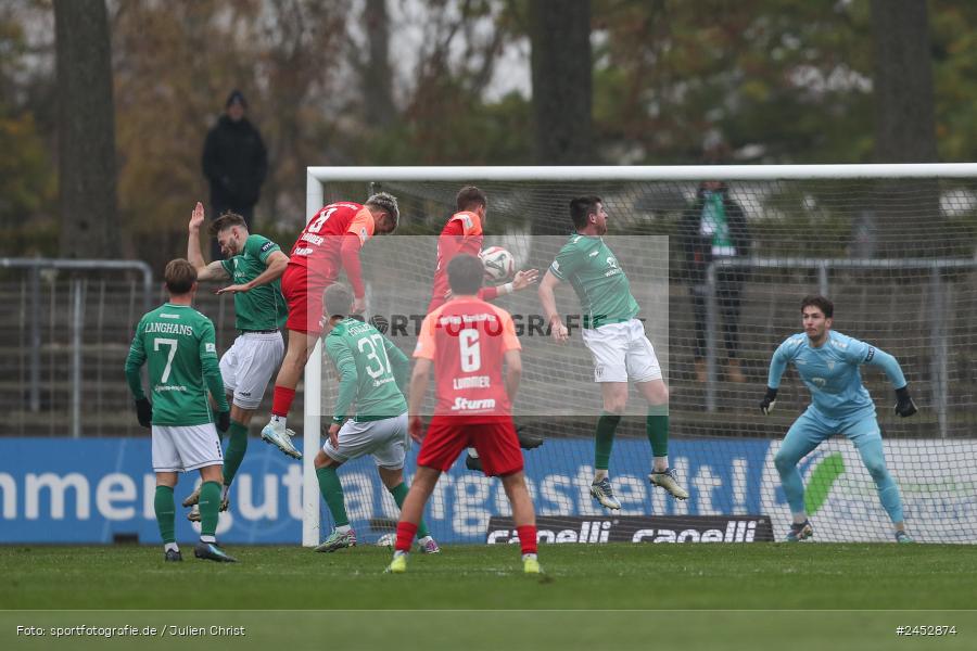 Willy-Sachs-Stadion, Schweinfurt, 09.11.2024, sport, action, Fussball, BFV, 19. Spieltag, Regionalliga Bayern, HAN, FCS, SpVgg Hankofen-Hailing, 1. FC Schweinfurt 1905 - Bild-ID: 2452874