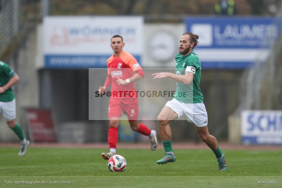 Willy-Sachs-Stadion, Schweinfurt, 09.11.2024, sport, action, Fussball, BFV, 19. Spieltag, Regionalliga Bayern, HAN, FCS, SpVgg Hankofen-Hailing, 1. FC Schweinfurt 1905 - Bild-ID: 2452880