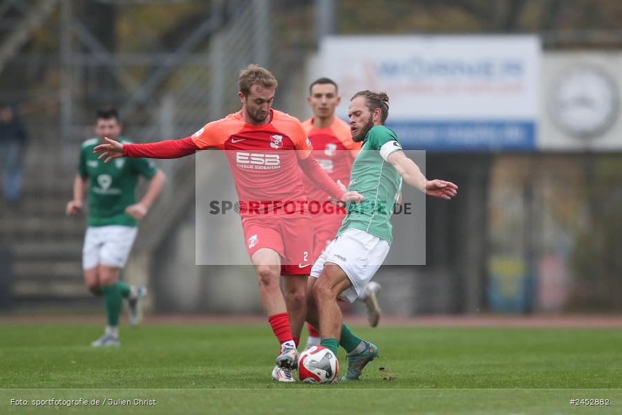 Willy-Sachs-Stadion, Schweinfurt, 09.11.2024, sport, action, Fussball, BFV, 19. Spieltag, Regionalliga Bayern, HAN, FCS, SpVgg Hankofen-Hailing, 1. FC Schweinfurt 1905 - Bild-ID: 2452882