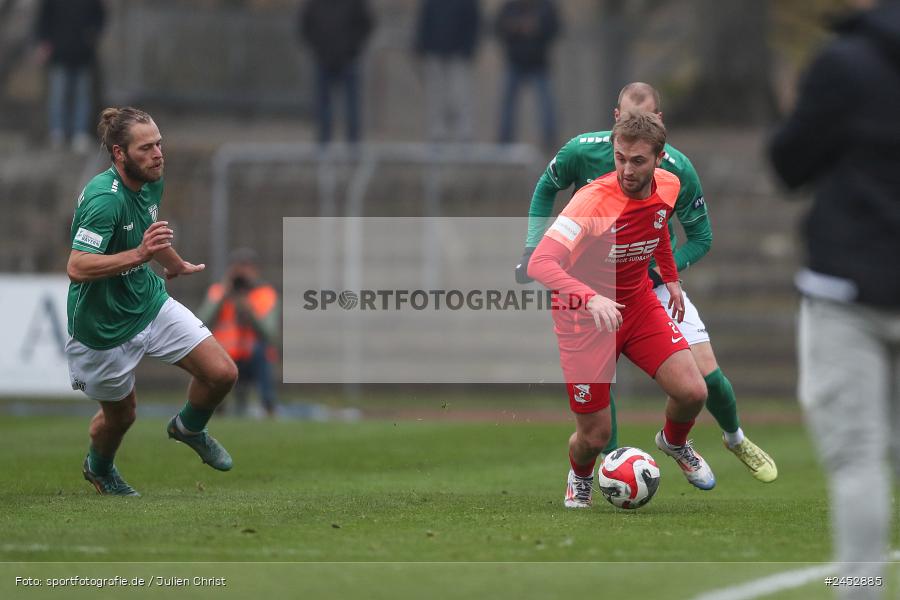 Willy-Sachs-Stadion, Schweinfurt, 09.11.2024, sport, action, Fussball, BFV, 19. Spieltag, Regionalliga Bayern, HAN, FCS, SpVgg Hankofen-Hailing, 1. FC Schweinfurt 1905 - Bild-ID: 2452885