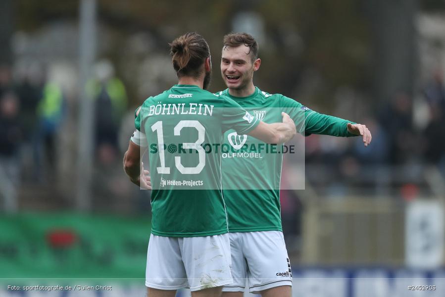 Willy-Sachs-Stadion, Schweinfurt, 09.11.2024, sport, action, Fussball, BFV, 19. Spieltag, Regionalliga Bayern, HAN, FCS, SpVgg Hankofen-Hailing, 1. FC Schweinfurt 1905 - Bild-ID: 2452903