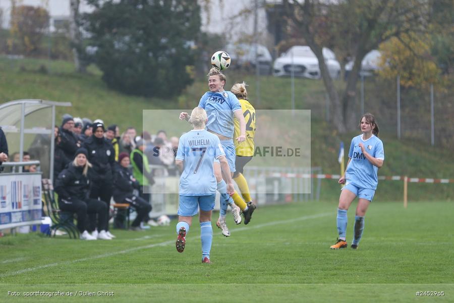 Sportanlage Sachsen Erlbachweg 9, Sachsen b. Ansbach, 10.11.2024, sport, action, Fussball, BFV, 10. Spieltag, 2. Frauen-Bundesliga, VFL, SV67, VfL Bochum 1848, SV 67 Weinberg - Bild-ID: 2452965