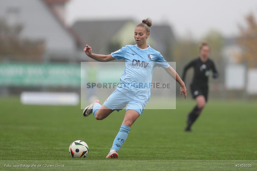 Sportanlage Sachsen Erlbachweg 9, Sachsen b. Ansbach, 10.11.2024, sport, action, Fussball, BFV, 10. Spieltag, 2. Frauen-Bundesliga, VFL, SV67, VfL Bochum 1848, SV 67 Weinberg - Bild-ID: 2453035 Sportanlage Sachsen Erlbachweg 9, Sachsen b. Ansbach, 10.11.2024, sport, action, Fussball, BFV, 10. Spieltag, 2. Frauen-Bundesliga, VFL, SV67, VfL Bochum 1848, SV 67 Weinberg - Bild-ID: 2453035