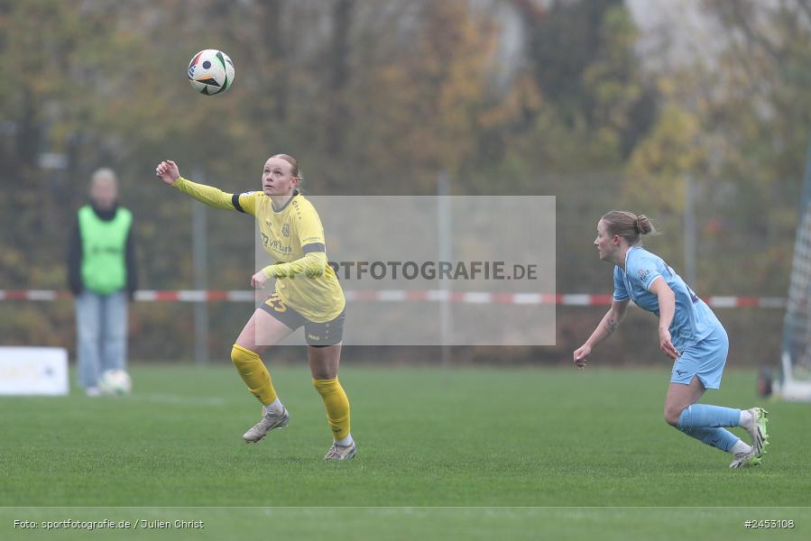 Sportanlage Sachsen Erlbachweg 9, Sachsen b. Ansbach, 10.11.2024, sport, action, Fussball, BFV, 10. Spieltag, 2. Frauen-Bundesliga, VFL, SV67, VfL Bochum 1848, SV 67 Weinberg - Bild-ID: 2453108 Sportanlage Sachsen Erlbachweg 9, Sachsen b. Ansbach, 10.11.2024, sport, action, Fussball, BFV, 10. Spieltag, 2. Frauen-Bundesliga, VFL, SV67, VfL Bochum 1848, SV 67 Weinberg - Bild-ID: 2453108