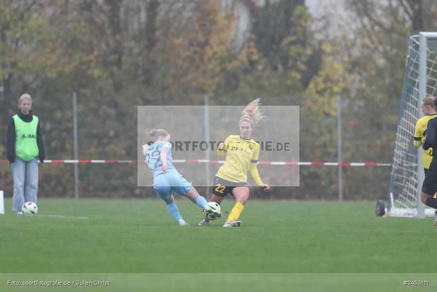 Sportanlage Sachsen Erlbachweg 9, Sachsen b. Ansbach, 10.11.2024, sport, action, Fussball, BFV, 10. Spieltag, 2. Frauen-Bundesliga, VFL, SV67, VfL Bochum 1848, SV 67 Weinberg - Bild-ID: 2453111 Sportanlage Sachsen Erlbachweg 9, Sachsen b. Ansbach, 10.11.2024, sport, action, Fussball, BFV, 10. Spieltag, 2. Frauen-Bundesliga, VFL, SV67, VfL Bochum 1848, SV 67 Weinberg - Bild-ID: 2453111