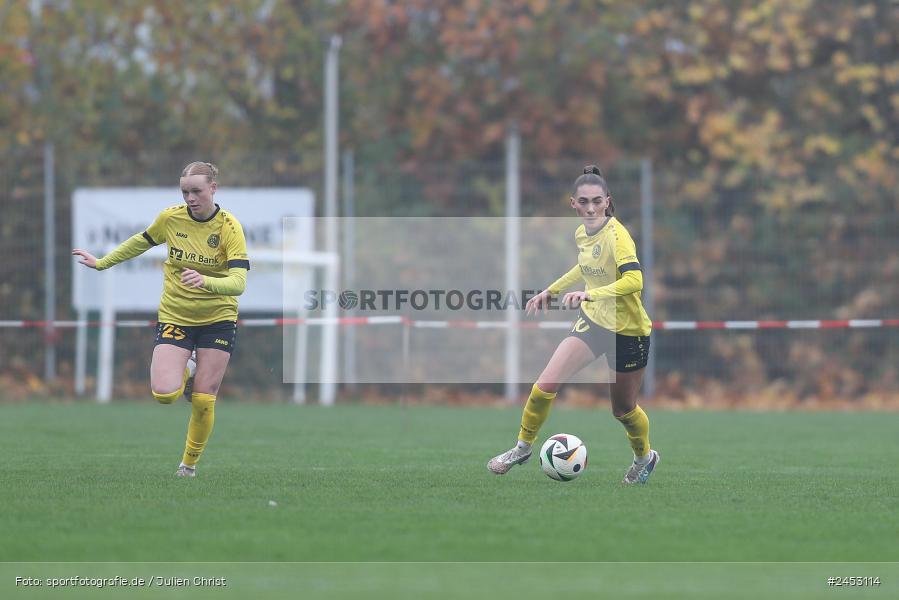 Sportanlage Sachsen Erlbachweg 9, Sachsen b. Ansbach, 10.11.2024, sport, action, Fussball, BFV, 10. Spieltag, 2. Frauen-Bundesliga, VFL, SV67, VfL Bochum 1848, SV 67 Weinberg - Bild-ID: 2453114