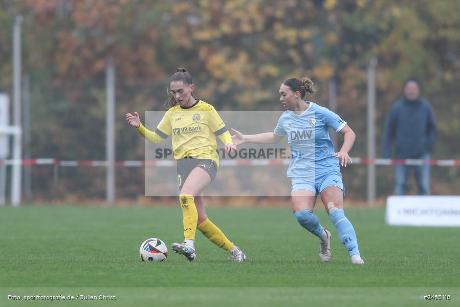 Sportanlage Sachsen Erlbachweg 9, Sachsen b. Ansbach, 10.11.2024, sport, action, Fussball, BFV, 10. Spieltag, 2. Frauen-Bundesliga, VFL, SV67, VfL Bochum 1848, SV 67 Weinberg - Bild-ID: 2453118 Sportanlage Sachsen Erlbachweg 9, Sachsen b. Ansbach, 10.11.2024, sport, action, Fussball, BFV, 10. Spieltag, 2. Frauen-Bundesliga, VFL, SV67, VfL Bochum 1848, SV 67 Weinberg - Bild-ID: 2453118