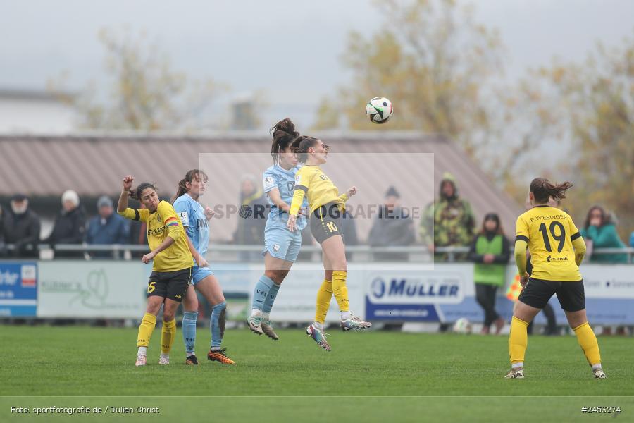 Sportanlage Sachsen Erlbachweg 9, Sachsen b. Ansbach, 10.11.2024, sport, action, Fussball, BFV, 10. Spieltag, 2. Frauen-Bundesliga, VFL, SV67, VfL Bochum 1848, SV 67 Weinberg - Bild-ID: 2453274