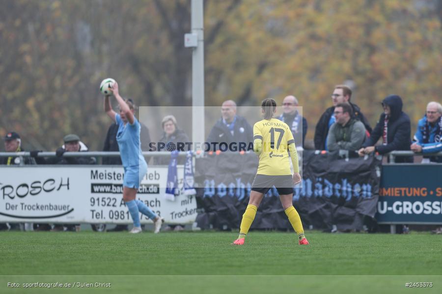 Sportanlage Sachsen Erlbachweg 9, Sachsen b. Ansbach, 10.11.2024, sport, action, Fussball, BFV, 10. Spieltag, 2. Frauen-Bundesliga, VFL, SV67, VfL Bochum 1848, SV 67 Weinberg - Bild-ID: 2453373