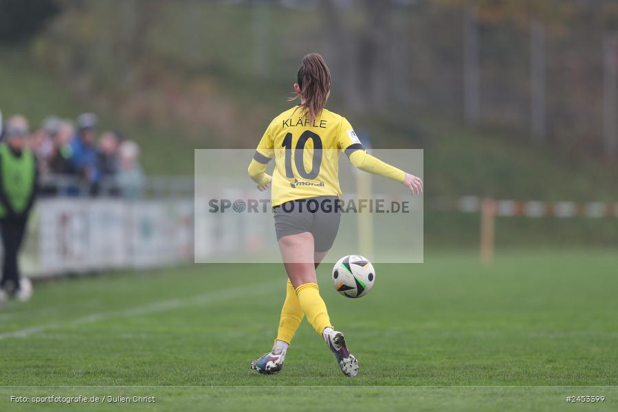 Sportanlage Sachsen Erlbachweg 9, Sachsen b. Ansbach, 10.11.2024, sport, action, Fussball, BFV, 10. Spieltag, 2. Frauen-Bundesliga, VFL, SV67, VfL Bochum 1848, SV 67 Weinberg - Bild-ID: 2453399