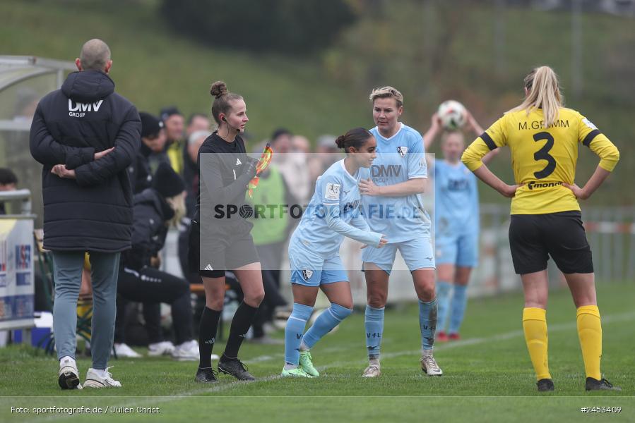 Sportanlage Sachsen Erlbachweg 9, Sachsen b. Ansbach, 10.11.2024, sport, action, Fussball, BFV, 10. Spieltag, 2. Frauen-Bundesliga, VFL, SV67, VfL Bochum 1848, SV 67 Weinberg - Bild-ID: 2453409