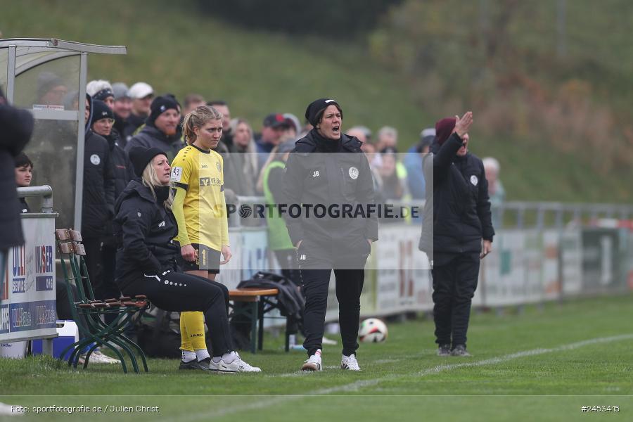 Sportanlage Sachsen Erlbachweg 9, Sachsen b. Ansbach, 10.11.2024, sport, action, Fussball, BFV, 10. Spieltag, 2. Frauen-Bundesliga, VFL, SV67, VfL Bochum 1848, SV 67 Weinberg - Bild-ID: 2453415