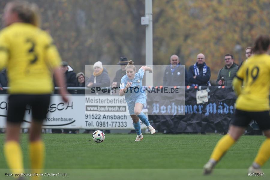 Sportanlage Sachsen Erlbachweg 9, Sachsen b. Ansbach, 10.11.2024, sport, action, Fussball, BFV, 10. Spieltag, 2. Frauen-Bundesliga, VFL, SV67, VfL Bochum 1848, SV 67 Weinberg - Bild-ID: 2453461 Sportanlage Sachsen Erlbachweg 9, Sachsen b. Ansbach, 10.11.2024, sport, action, Fussball, BFV, 10. Spieltag, 2. Frauen-Bundesliga, VFL, SV67, VfL Bochum 1848, SV 67 Weinberg - Bild-ID: 2453461
