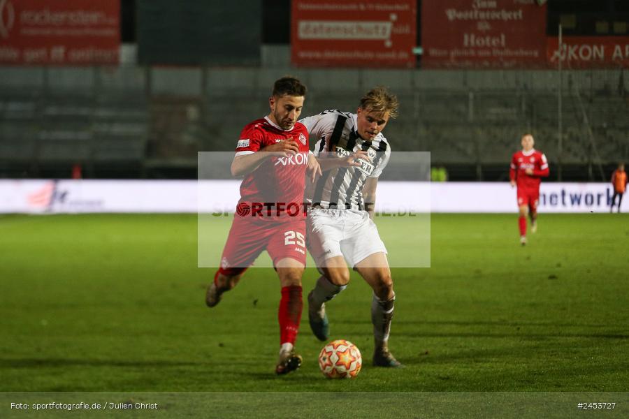 AKON Arena, Würzburg, 15.11.2024, sport, action, Fussball, BFV, 20. Spieltag, Regionalliga Bayern, SVW, FWK, SV Wacker Burghausen, FC Würzburger Kickers - Bild-ID: 2453727