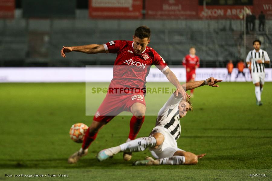 AKON Arena, Würzburg, 15.11.2024, sport, action, Fussball, BFV, 20. Spieltag, Regionalliga Bayern, SVW, FWK, SV Wacker Burghausen, FC Würzburger Kickers - Bild-ID: 2453730