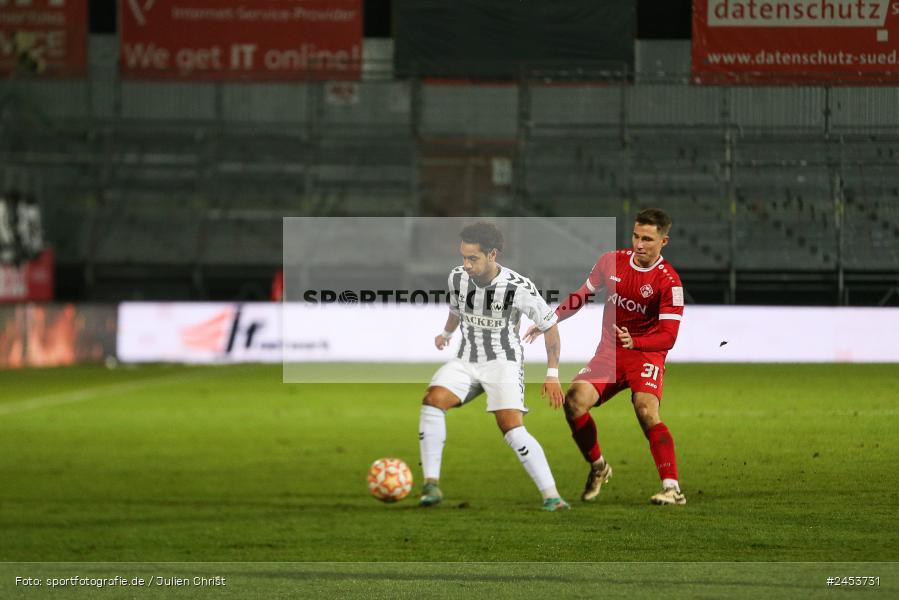 AKON Arena, Würzburg, 15.11.2024, sport, action, Fussball, BFV, 20. Spieltag, Regionalliga Bayern, SVW, FWK, SV Wacker Burghausen, FC Würzburger Kickers - Bild-ID: 2453731