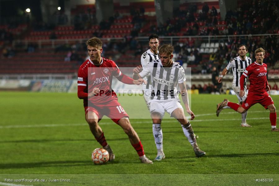 AKON Arena, Würzburg, 15.11.2024, sport, action, Fussball, BFV, 20. Spieltag, Regionalliga Bayern, SVW, FWK, SV Wacker Burghausen, FC Würzburger Kickers - Bild-ID: 2453735