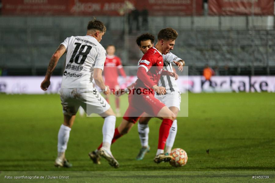 AKON Arena, Würzburg, 15.11.2024, sport, action, Fussball, BFV, 20. Spieltag, Regionalliga Bayern, SVW, FWK, SV Wacker Burghausen, FC Würzburger Kickers - Bild-ID: 2453739