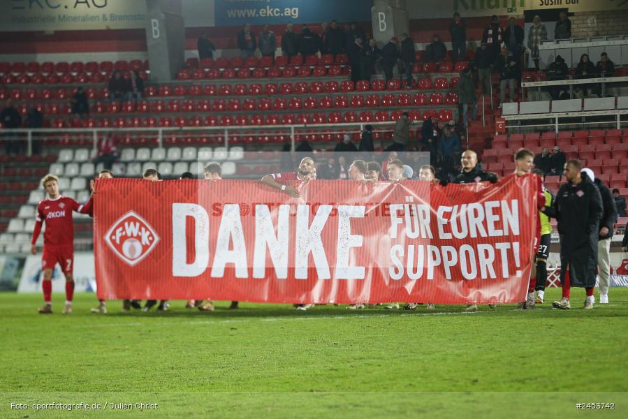 AKON Arena, Würzburg, 15.11.2024, sport, action, Fussball, BFV, 20. Spieltag, Regionalliga Bayern, SVW, FWK, SV Wacker Burghausen, FC Würzburger Kickers - Bild-ID: 2453742