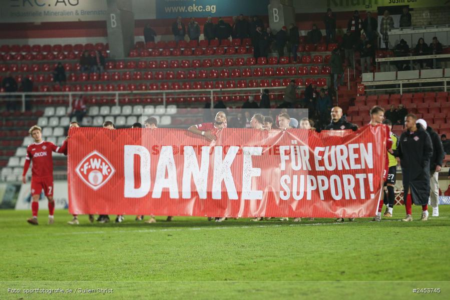 AKON Arena, Würzburg, 15.11.2024, sport, action, Fussball, BFV, 20. Spieltag, Regionalliga Bayern, SVW, FWK, SV Wacker Burghausen, FC Würzburger Kickers - Bild-ID: 2453745
