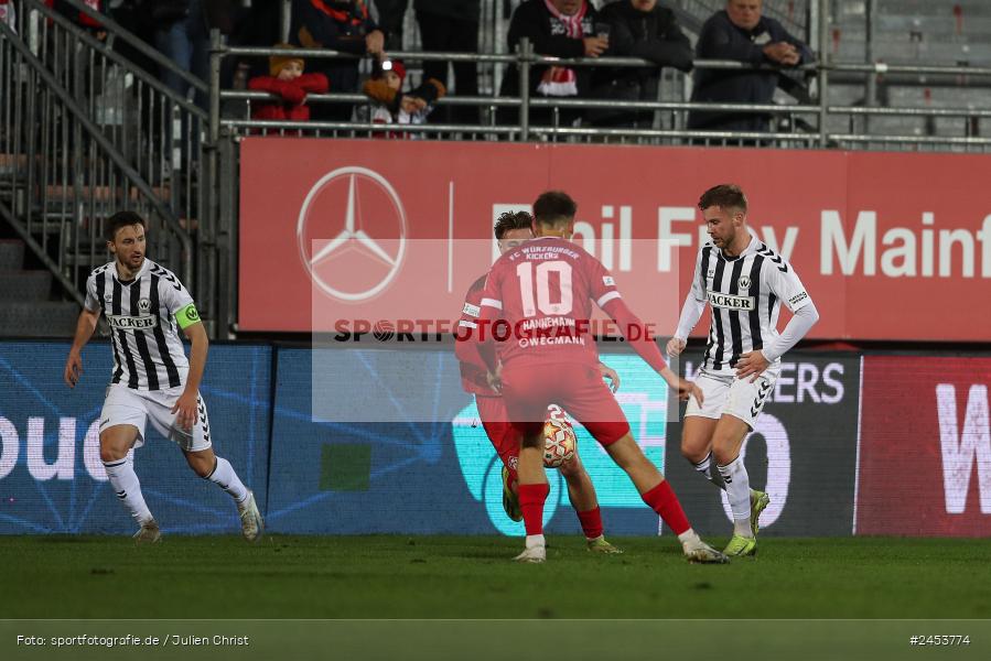 AKON Arena, Würzburg, 15.11.2024, sport, action, Fussball, BFV, 20. Spieltag, Regionalliga Bayern, SVW, FWK, SV Wacker Burghausen, FC Würzburger Kickers - Bild-ID: 2453774