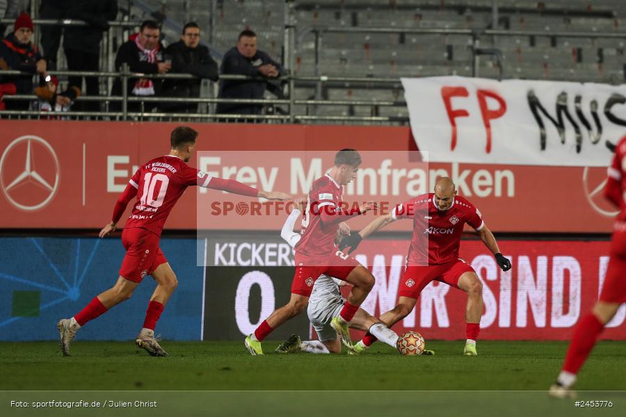 AKON Arena, Würzburg, 15.11.2024, sport, action, Fussball, BFV, 20. Spieltag, Regionalliga Bayern, SVW, FWK, SV Wacker Burghausen, FC Würzburger Kickers - Bild-ID: 2453776