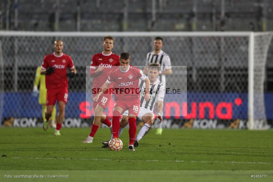 AKON Arena, Würzburg, 15.11.2024, sport, action, Fussball, BFV, 20. Spieltag, Regionalliga Bayern, SVW, FWK, SV Wacker Burghausen, FC Würzburger Kickers - Bild-ID: 2453777