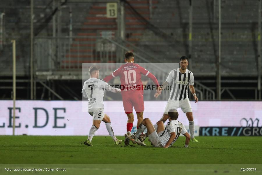 AKON Arena, Würzburg, 15.11.2024, sport, action, Fussball, BFV, 20. Spieltag, Regionalliga Bayern, SVW, FWK, SV Wacker Burghausen, FC Würzburger Kickers - Bild-ID: 2453779