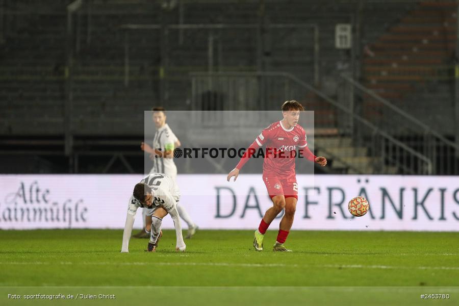 AKON Arena, Würzburg, 15.11.2024, sport, action, Fussball, BFV, 20. Spieltag, Regionalliga Bayern, SVW, FWK, SV Wacker Burghausen, FC Würzburger Kickers - Bild-ID: 2453780