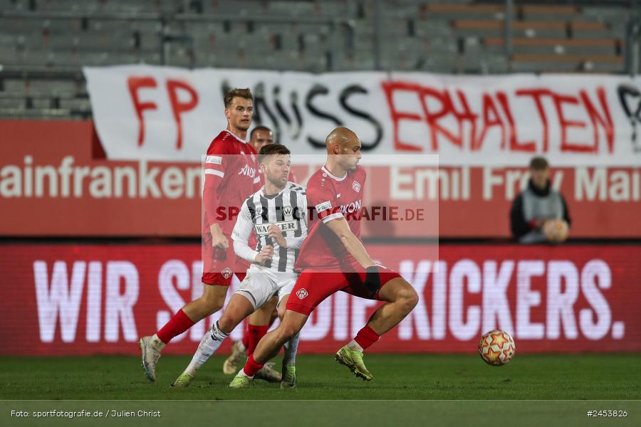 AKON Arena, Würzburg, 15.11.2024, sport, action, Fussball, BFV, 20. Spieltag, Regionalliga Bayern, SVW, FWK, SV Wacker Burghausen, FC Würzburger Kickers - Bild-ID: 2453826