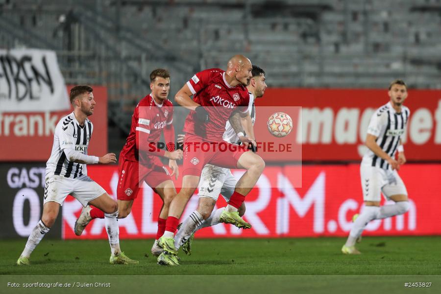 AKON Arena, Würzburg, 15.11.2024, sport, action, Fussball, BFV, 20. Spieltag, Regionalliga Bayern, SVW, FWK, SV Wacker Burghausen, FC Würzburger Kickers - Bild-ID: 2453827