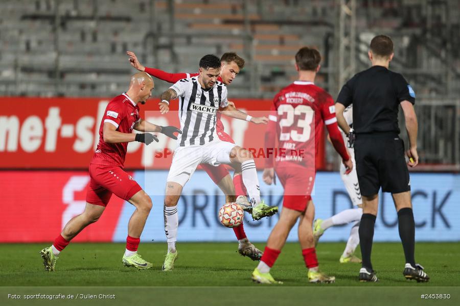 AKON Arena, Würzburg, 15.11.2024, sport, action, Fussball, BFV, 20. Spieltag, Regionalliga Bayern, SVW, FWK, SV Wacker Burghausen, FC Würzburger Kickers - Bild-ID: 2453830
