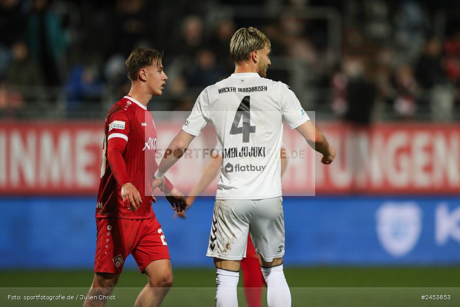 AKON Arena, Würzburg, 15.11.2024, sport, action, Fussball, BFV, 20. Spieltag, Regionalliga Bayern, SVW, FWK, SV Wacker Burghausen, FC Würzburger Kickers - Bild-ID: 2453853