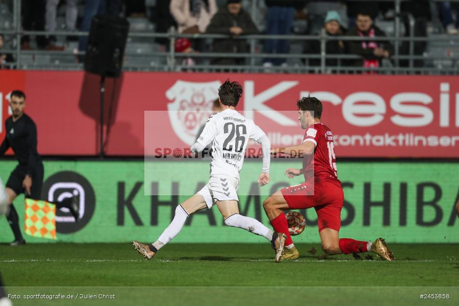 AKON Arena, Würzburg, 15.11.2024, sport, action, Fussball, BFV, 20. Spieltag, Regionalliga Bayern, SVW, FWK, SV Wacker Burghausen, FC Würzburger Kickers - Bild-ID: 2453858