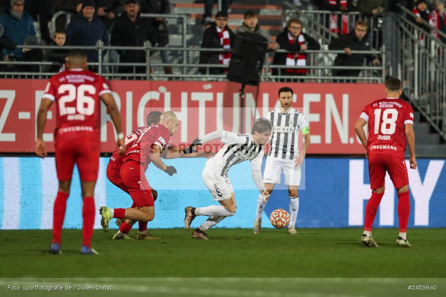 AKON Arena, Würzburg, 15.11.2024, sport, action, Fussball, BFV, 20. Spieltag, Regionalliga Bayern, SVW, FWK, SV Wacker Burghausen, FC Würzburger Kickers - Bild-ID: 2453860
