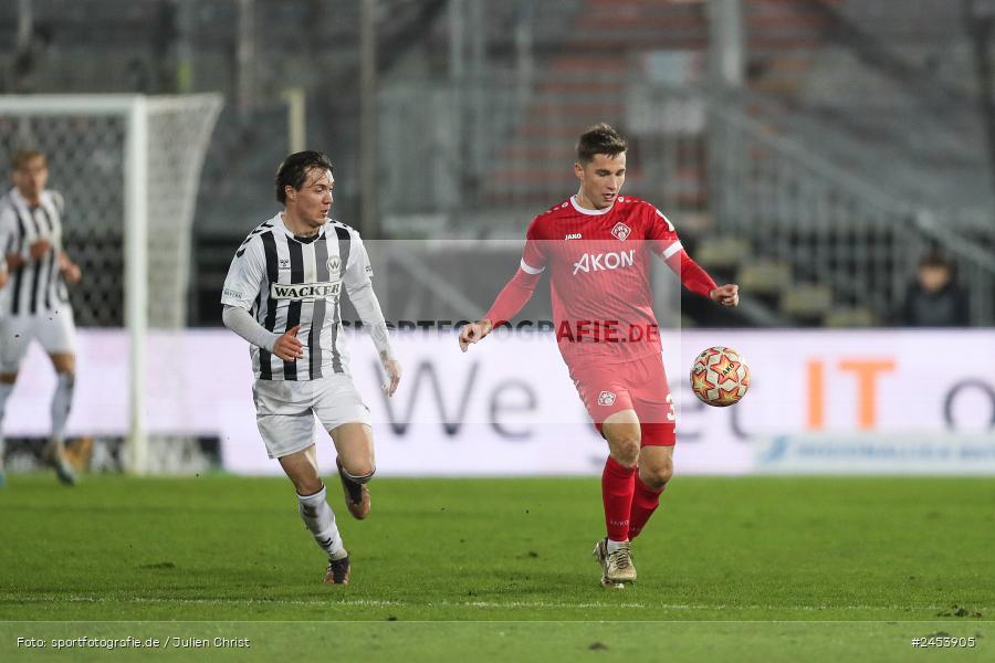 AKON Arena, Würzburg, 15.11.2024, sport, action, Fussball, BFV, 20. Spieltag, Regionalliga Bayern, SVW, FWK, SV Wacker Burghausen, FC Würzburger Kickers - Bild-ID: 2453905