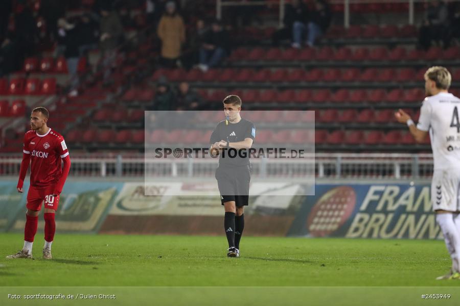 AKON Arena, Würzburg, 15.11.2024, sport, action, Fussball, BFV, 20. Spieltag, Regionalliga Bayern, SVW, FWK, SV Wacker Burghausen, FC Würzburger Kickers - Bild-ID: 2453949