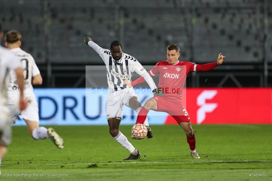 AKON Arena, Würzburg, 15.11.2024, sport, action, Fussball, BFV, 20. Spieltag, Regionalliga Bayern, SVW, FWK, SV Wacker Burghausen, FC Würzburger Kickers - Bild-ID: 2453953